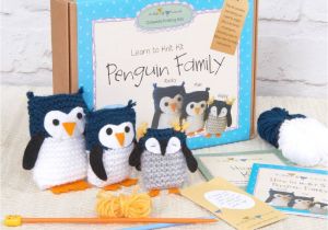 Family Birthday Board Kit Canada Penguin Family Learn to Knit Kit by Charlie Hannah