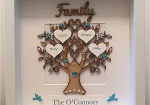 Family Birthday Board Kit Canada Personalised Family Tree 3d Box Frame Picture Keepsake Wedding Gift