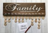 Family Birthday Board Kit Family Celebrations Board with Natural Discs Birthday Etsy