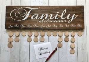 Family Birthday Board Kit Family Celebrations Board with Natural Discs Birthday Etsy