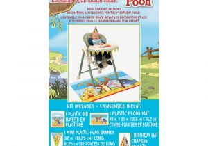Family Birthday Board Kit Winnie the Pooh 1st Birthday High Chair Decorating Kit 4pc