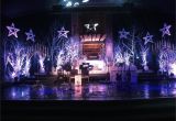 First assembly Church north Little Rock Cool Christmas Stage Design with White Spray Painted Trees Idea