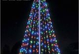 Flagpole Christmas Tree Light Kit for Telescopic Flagpoles Flagpole Christmas Tree Kit Multicolor Uncommon Usa