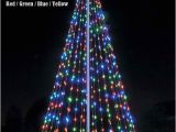 Flagpole Christmas Tree Light Kit for Telescopic Flagpoles Flagpole Christmas Tree Kit Multicolor Uncommon Usa