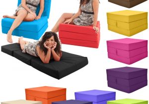 Flip Out Chair Beds for Adults Gilda Fold Out Adult Cube Guest Z Bed Chair Stool Single