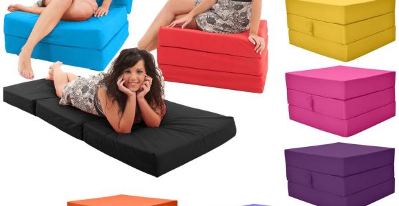 Flip Out Chair Beds for Adults Gilda Fold Out Adult Cube Guest Z Bed Chair Stool Single