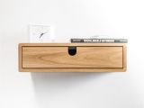 Floating Nightstand Diy Plans Floating Nightstand with 1 Drawer In Oak Scandinavian Design