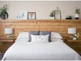 Floating Nightstand with Light Diy Natural Wood Diy Shiplap Headboard Wall Shelf Floating Nightstands