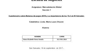 Floristerias Economicas En San Salvador Balanza De Pagos 2016 Y La Importancia De Los Tlc En El Salvador