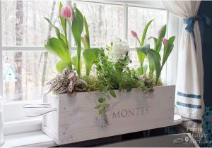 Flower Window Boxes Coupon Code White Washed Window Box From A Wine Crate Pretty Handy Girl