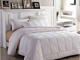 Fluffy Down Alternative Comforter Amor Amore White soft Fluffy Reversible solid Beding