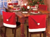 Forros Para Sillas De Fiesta Baratos Compre Cubiertas De La Silla De Navidad Papa Noel Red Hat Para La