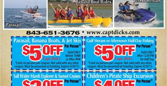 Fort Sumter tours Coupons Crazy Sister Marina Myrtle Beach Resorts Coupons for Myrtle
