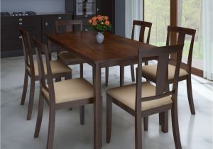 Fraser 6 Piece Dining Set Perfect Homes by Flipkart Fraser Rubber Wood 6 Seater