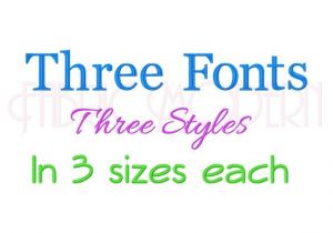Free Bx Embroidery Fonts Three Fonts Bx Embroidery Font Design Embroidery Fonts Three