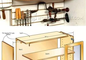 Free Frameless Kitchen Cabinet Plans Hand tool Wall Cabinet Plans Workshop solutions Plans Tips and