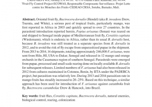 Fruit Fly Bar Pro Pdf Seasonal Abundance Of Mango Fruit Flies Diptera Tephritidae