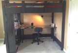 Full Size Loft Bed with Desk Underneath Plans Ana White A 39 S Full Size Loft Bed Diy Projects