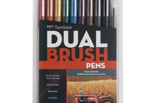 Fuller Brush Products Near Me tombow Muted Dual Brush Markers Pack Of 10 Amazon Co Uk Kitchen