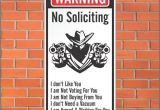 Funny No soliciting Signs for Homes Warning No soliciting Sign Funny Sign 12 X 24 Aluminum