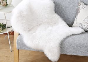 Furry Desk Chair Covers Fashion Suit Luxury Premium Faux Fur Sheepskin Fluffy Shaggy