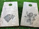 Game Of Thrones Cornhole Game Of Thrones Custom Cornhole Game Lannister and Stark