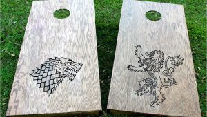 Game Of Thrones Cornhole Game Of Thrones Custom Cornhole Game Lannister and Stark