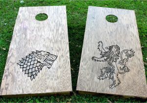 Game Of Thrones Cornhole Game Of Thrones Custom Cornhole Game Lannister and Stark