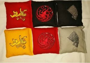 Game Of Thrones Cornhole Game Of Thrones Embroidered Cornhole Bags Homemade by