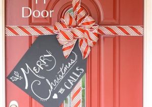 Garage Door Christmas Wrap 50 Christmas Door Decoration Ideas Pink Lover