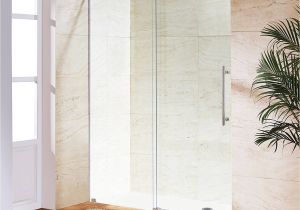 Glass Crafters Shower Doors Vigo Elan 56 Frameless Shower Door 3 8 Clear Glass Chrome