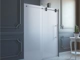 Glass Crafters Shower Doors Vigo Elan 60 Inch Frameless Shower Door 375 In Frosted Glass
