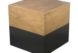 Gold Cube for Sale Cheap Shop Ls Dimond Home Black and Gold Draper Cube Table