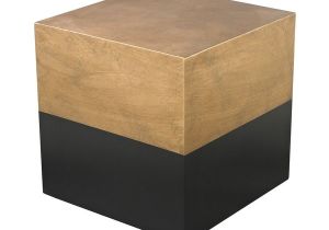 Gold Cube for Sale Cheap Shop Ls Dimond Home Black and Gold Draper Cube Table