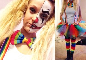 Good Ideas for Teenage Girl Halloween Costumes My Diy Cute but Scary Clown Costume A Happy Halloween Scary