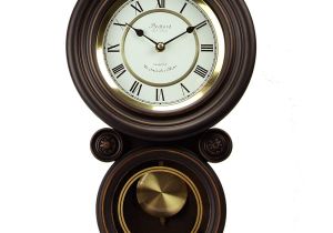 Grandfather Clock Won T Chime On the Hour Amazon Com Bedford Clock Collection Contemporary Round Wall Clock