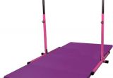 Gymnastics Bar with Mat Combo Gym Pack Adj Pink Horizontal Bar with 8 39 Purple