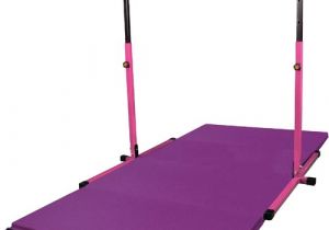 Gymnastics Bar with Mat Combo Gym Pack Adj Pink Horizontal Bar with 8 39 Purple