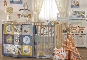 Half Baby Crib attached to Bed Crib Bedding Set Baby Living Woods Wildlife Rustic Boy Girl Nursery