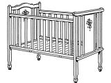 Half Baby Crib attached to Bed Infant Bed Wikipedia