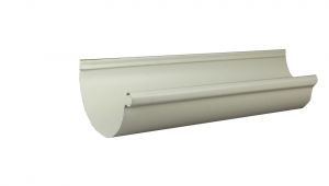 Half Round Vs K Style Gutters Spectra Metals 6 In X 10 Ft Half Round Almond Aluminum Gutter