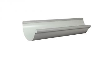 Half Round Vs K Style Gutters Spectra Metals 6 In X 10 Ft Half Round Colonial Gray Aluminum