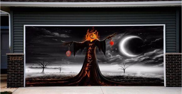 Halloween Garage Door Covers Garage Door Covers Halloween Decor Outdoor House