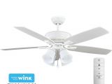 Hampton Bay Cabinets Pricing and Planning Guide Hampton Bay Devron 52 In Led Indoor Matte White Smart Ceiling Fan