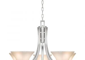 Hampton Bay Lighting Catalog Hampton Bay Nove 5 Light Brushed Nickel Chandelier Shop