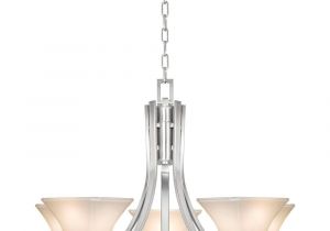 Hampton Bay Lighting Catalog Hampton Bay Nove 5 Light Brushed Nickel Chandelier Shop