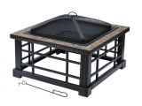 Hampton Bay Simone Fire Pit Replacement Parts Best Hampton Bay Woodspire 30 In Square Slate Steel Fire