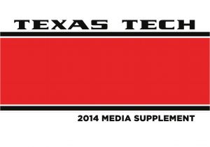 Hancock Fabric Store In Lubbock Tx 2014 Texas Tech Football Media Supplement by Texas Tech athletics
