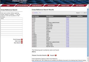 Hastings Filter Cross Reference Hastings Fuel Filters Hastings East Sussex United Kingdom