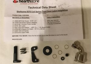 Hearthstone Wood Stove Parts 93 73701 Hearthstone Front Door Latch for Shelburne Hechler S